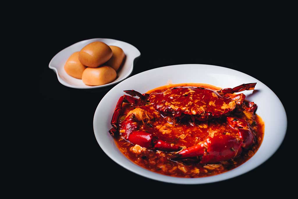 Singapore Style Chili Crab/辣椒螃蟹/シンガポールの人氣料理ワタリガニのチリソース